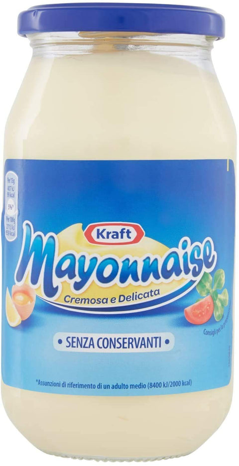 6x Kraft Classic Mayonnaise Mayo Classic Fryer Sauce Sauce Glass 500 ml