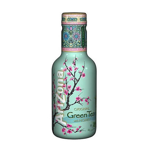 AriZona - Original Green Tea with Honey - 500 ml (Case of 12)