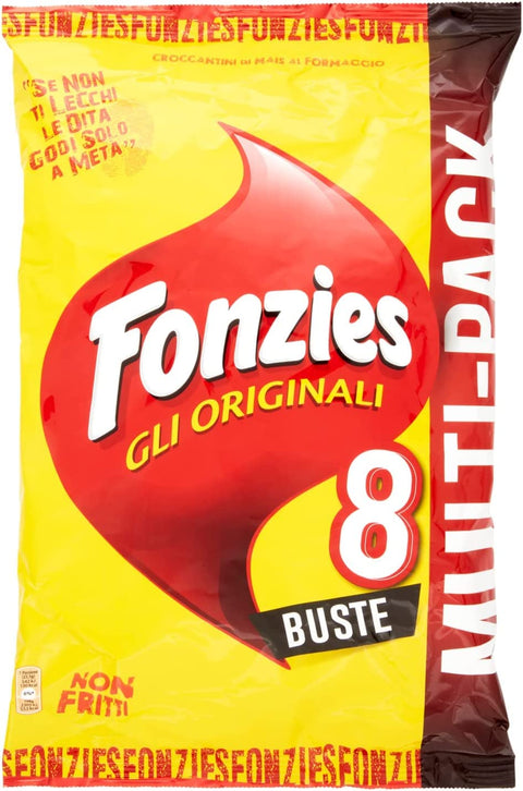 40 x Fonzies corn snack with cheese chips, 5 for 8 portion bags, 23 g each, cheese chips
