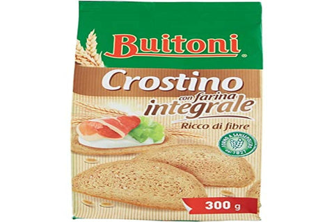 Buitoni Crostino con farina Integrale Croutons with Whole Grain Flour Snacks 300g Rich in Fibre