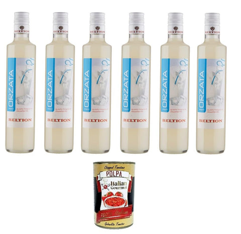 Beltion Orgeat Syrup 6 x 500 ml + Italian Gourmet Polpa di Pomodoro 400 g