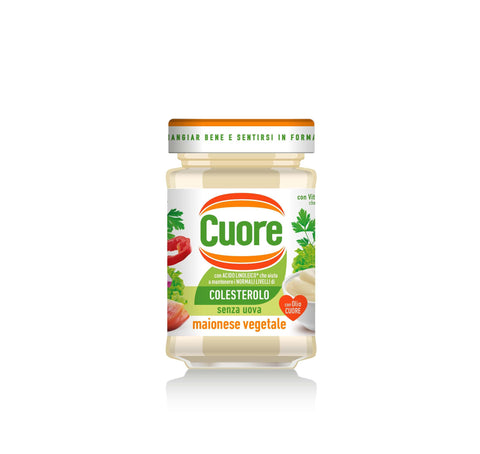 Cuore, Vegetable Mayonnaise, Egg-free, 180g Pot, Vegetable Protein, Linoleic Acid and Vitamins E and B6