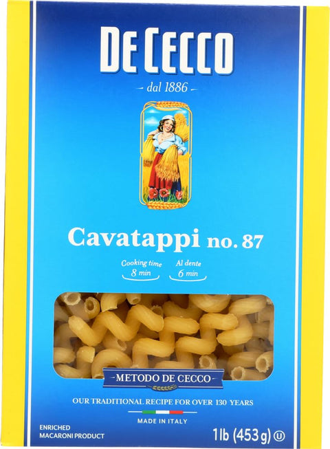 Pasta De Cecco 100% Italian Cavatappi n. 87 Pasta 500 g Pack of 10