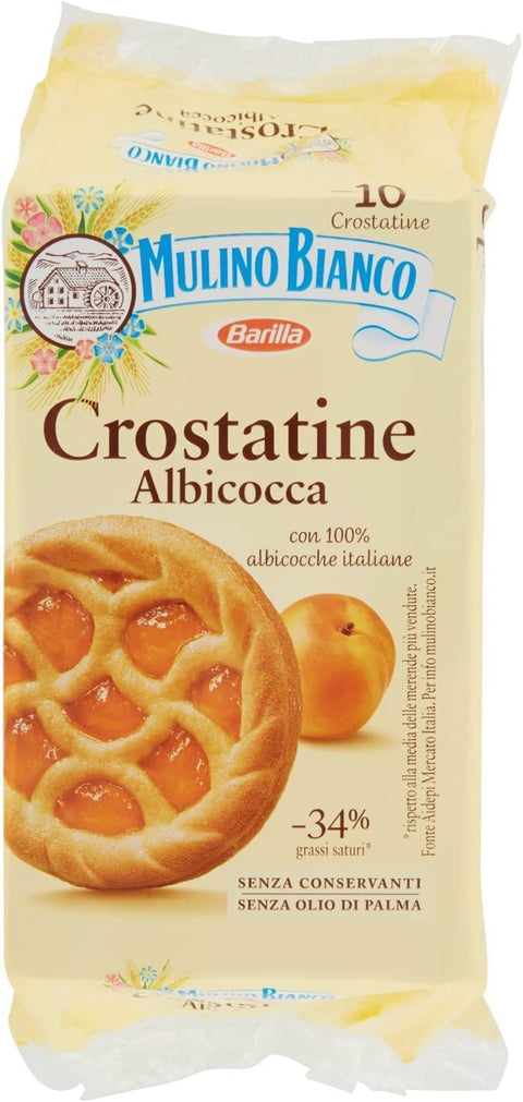 Mulino Bianco Cake Crostatina Albicocca Apricot Brioche Biscuits 400g Cookies