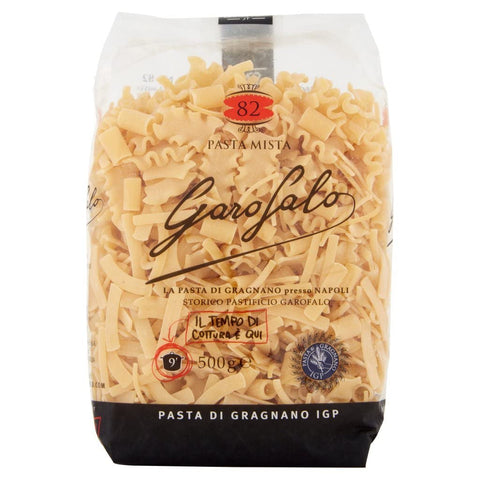 10x Garofalo Pasta di Gragnano IGP Pasta Mista N° 82 Durum Wheat Semolina Pasta 100% Neapolitan Pasta Short Pasta Pack of 500 g