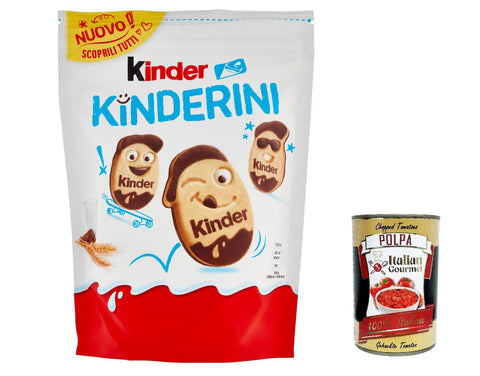 12 x Kinderini Cookies Shortbread in Milk and Cocoa 250 g + Italian Gourmet Polpa 400 g