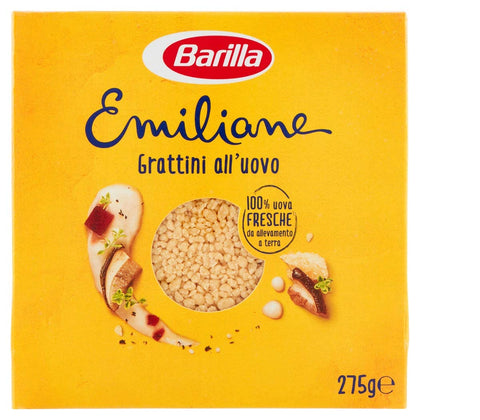 Barilla Emiliane Grattini all'uovo n.113 pasta with egg 275 g, pack of 10