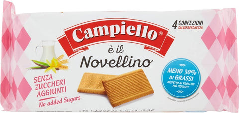 Campiello Novellino Biscuits 350 g Cake Butter Biscuit without Added Sugar Pack of 3
