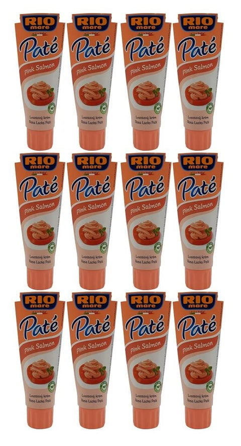 Rio Mare Patè Salmone Pink Salmon Tuna Cream 100 g Spreadable Salmon Cream Pack of 12
