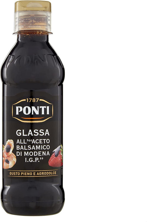 Ponti Aceto Balsamic di Modena Balsamic Vinegar Sauce Spice Sauces 250 ml Pack of 6