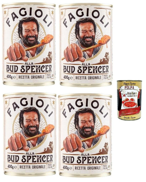 Bud Power Bud Spencer Beans Ready to Try 4 x 400 g + Italian Gourmet Polpa 400 g