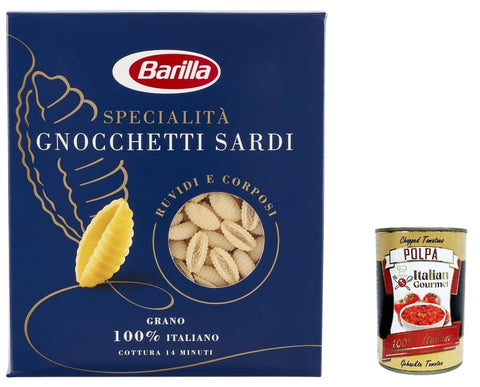 20 x Pasta Specialità Gnocchetti Sardi Italian Noodles 500 g Pack + Italian Gourmet Polpa 400 g