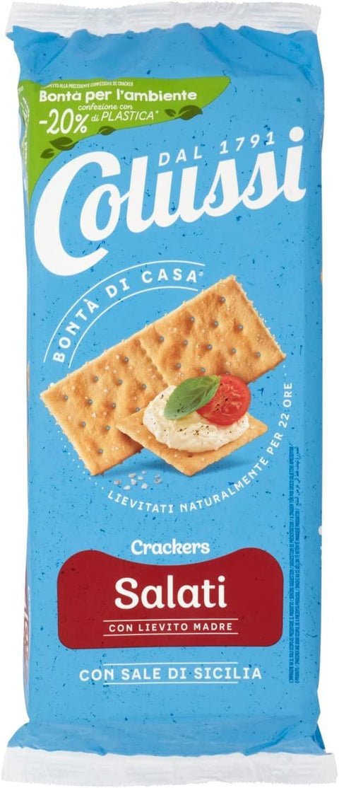 Colussi Crackers Salati Salted Biscuits 500 g Biscuits Salted Cookies