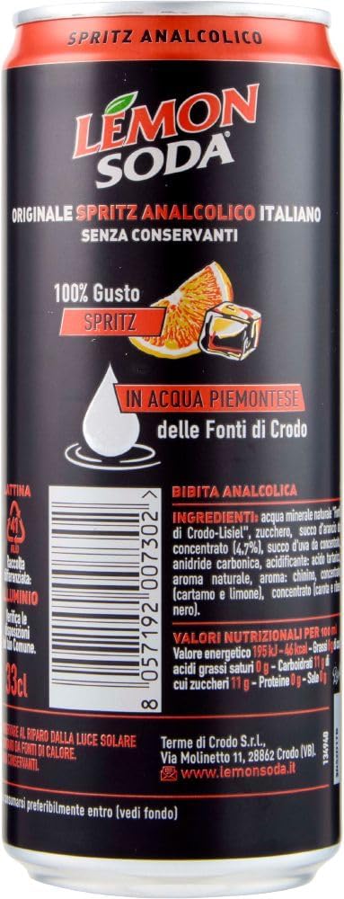 Lemonsoda Spritz Carbonated soft drink with orange juice 48x 33cl