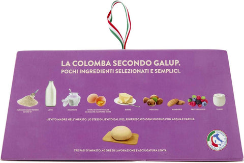 3x GALUP Colomba Frutti Di Bosco E Yogurt Easter Colomba with Berries and Yogurt, 750g