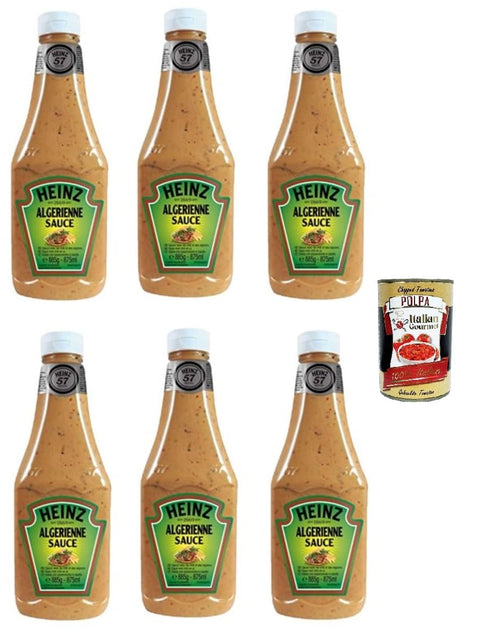 Salsa Algerienne Sauce Bottle 875 ml Algerian Sauce, Algerienne, 6 x 875 ml + Italian Gourmet Polpa 400 g
