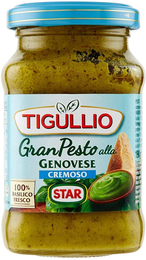 3x Star Tigullio GranPesto Cremoso Pesto alla Genovese with Basil 190g Sauce