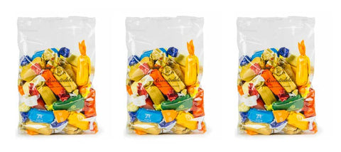 Brontedolci Brontoncini Torroncini Morbidi Assortiti alla Mandorla Soft Nougat with Almond Various Varieties 250 g Bag Pack of 3