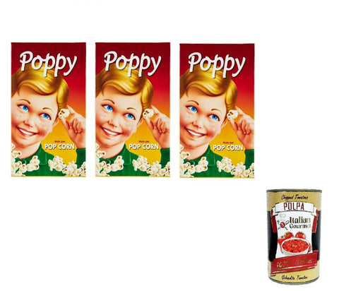 3 x Select Poppy Popcorn Corn 250 g + Italian Gourmet Polpa 400 g