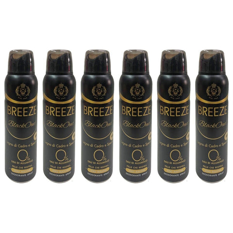6x Breeze Deodorant Spray Black Oud 150 ml + Italian Gourmet Polpa 400 g