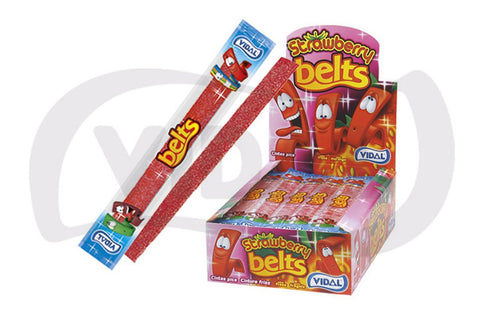 VIDAL Strawberry Frizz Wrapped Belts (Box of 150)