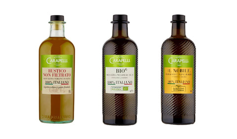 Carapelli Olio Delicato Non Filtrato Test Pack Organic Gentle Unfiltered 3 x 1 L