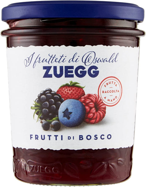 Zuegg Frutti di Bosco Marmalade Berries Jam Spreads Italy 320 g Pack of 6