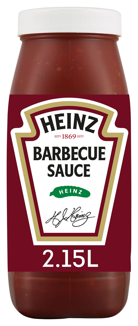 Heinz Barbecue Sauce - Smoky Spicy BBQ Sauce in Plastic Jug - 2 x 2.15L