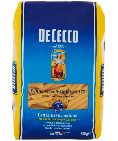 10x Pasta De Cecco 100% Italian Penne Piccole Rigate n. 177 Pasta 500 g