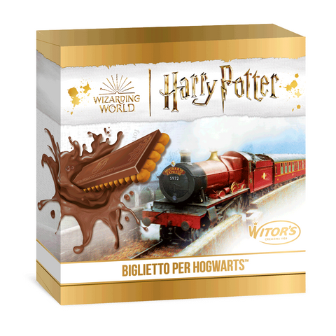 4x Witor's Harry Potter Biglietto per Hogwarts con biscotto al latte with milk biscuit (6x21g)