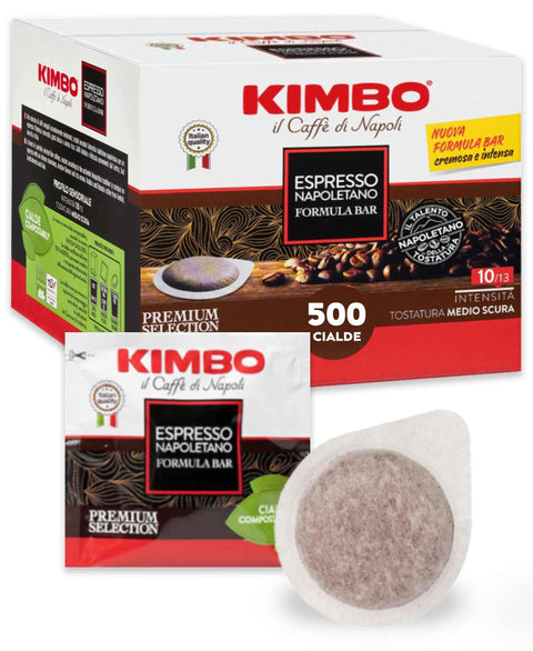 Kimbo Espresso Napoletano - 500 ESE Pods 44 mm with Pure Roasted Coffee in Italy