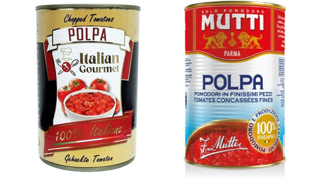 12 x Italian Gourmet Polpa di Pomodoro + 12 x Mutti Polpa Fine Chopped Tomato Paste 24 x 400 g