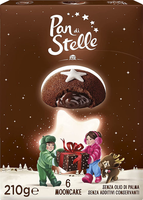 60 x Mulino Bianco Biscuits Mooncake Pan di Stelle 10 x 6 Cakes with Cocoa
