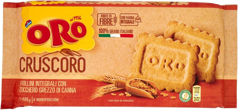 Oro Saiwa Cruscoro 400g Italian Brown Sugar Biscuits Cookies