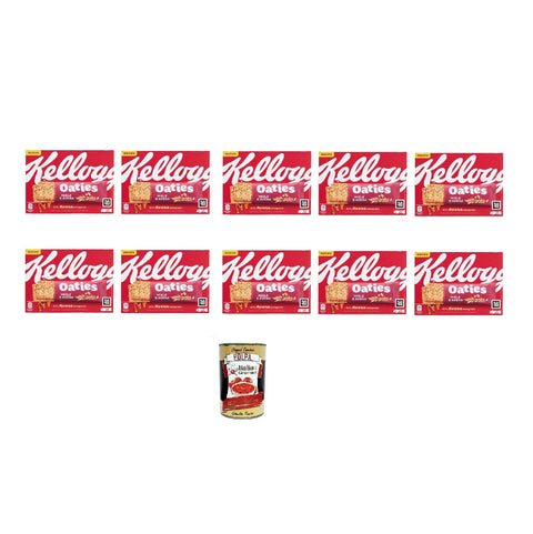 Kellogg's Oaties barretta miele e avena (4 x 40 g) 160 g, honey oat bars, 10 pieces (4 x 40 g) + Italian Gourmet polpa 400 g