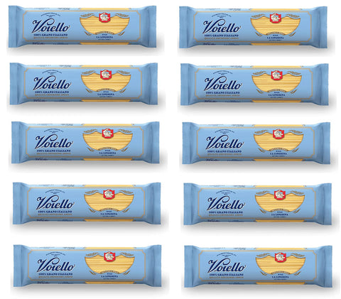 Voiello La Linguina n°112 Pasta 100% Italian Wheat 500 g Pasta Made of Durum Wheat Semolina Bronze Drawing Pack of 10