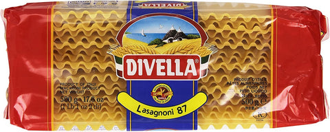 10x Pasta Divella 100% Italian N° 87 Lasagnoni 500 g