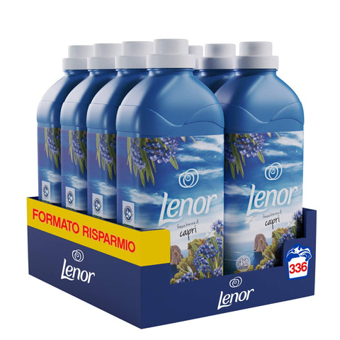 Lenor Fabric Softener Concentrate, 296 Washes (8 x 37), Dolomiti Atmosphere, Fragrance Every Night Up to a Week