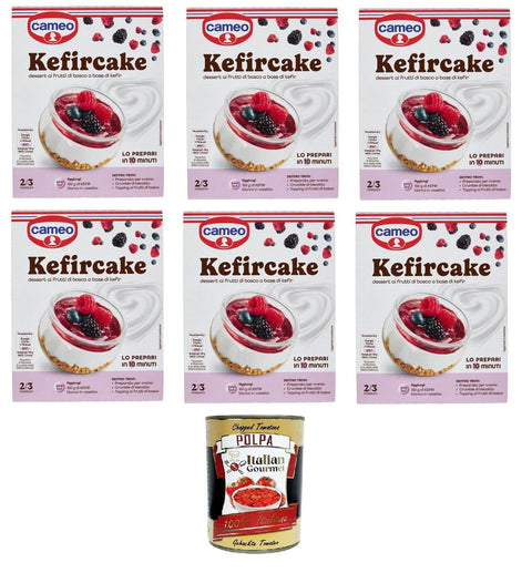 Cameo Kefircake Berry Dessert on Kefir 6 x 100 g + Italian Gourmet Polpa 400 g