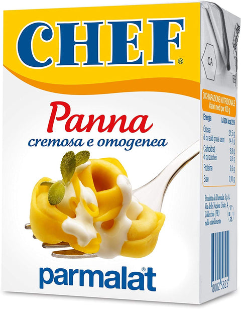 Parmalat x Panna chef cream per cucinare cooking cream for cook 200 ml