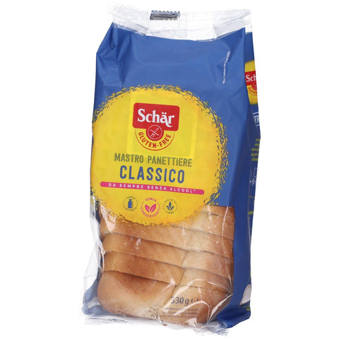 Schär Classico del Mastro Panettiere, Gluten-free white bread. Specially formulated for people with gluten intolerance. 8 x 330g Original Italian Snack + Italian Gourmet polpa 400gr