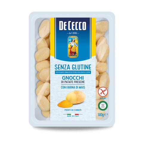 10x De Cecco Gnocchi 500g Senza Glutine Glutine Pasta Pasta Noodles Ready in 2 Minutes