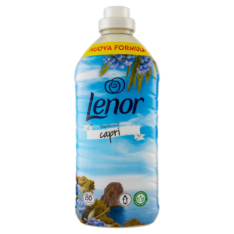 Lenor Fabric Softener Concentrate, 86 Washes, Atmosphere D'Italia Capri, Long-Lasting Freshness and Softness of Plant Origin, Scented Bedding for up to 1 Week