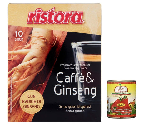 Ristora - Instant Drink Preparation with Coffee and Ginseng Flavour - 4 x 100g [400g]