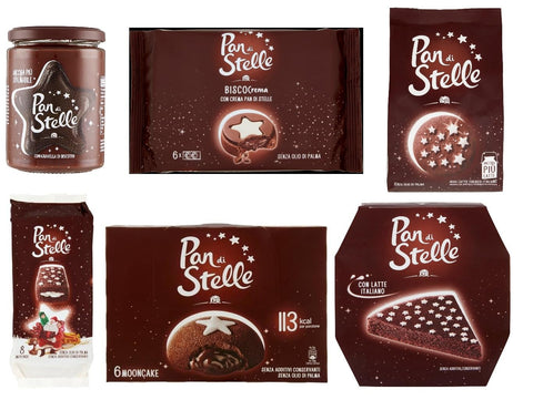 Mulino Bianco Pan di stelle Cream Cereal Cake Biscuit Cookies Pack of 6