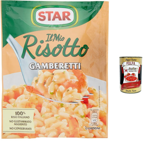 Star Risotto Cremoso ai Gamberetti Creamy Rice Shrimp 175 g 100% Italian Ready Meals Pack of 10