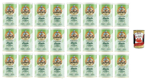 Caputo Lievito Secco, 100% Italian Dry Yeast, 100 g, Pack of 24 + Italian Gourmet Polpa 400 g