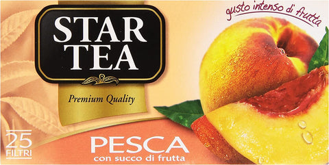 Star the Pesca Tè Tea Box 25 Tea Bags Peach 37.5 g Black Tea