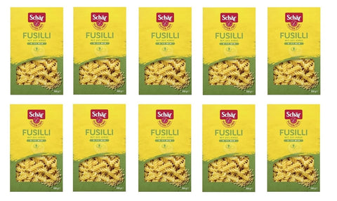 SchÄR Senza Glutine Fusilli Glutine Pasta with 20% Millet, 500 g, Pack of 10