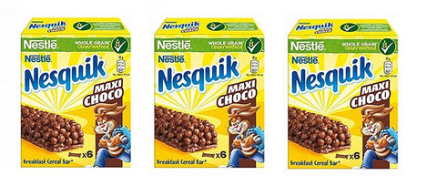 3 x Nesquik Maxi Choco Chocolate Snack Chocolate Bar 150 g